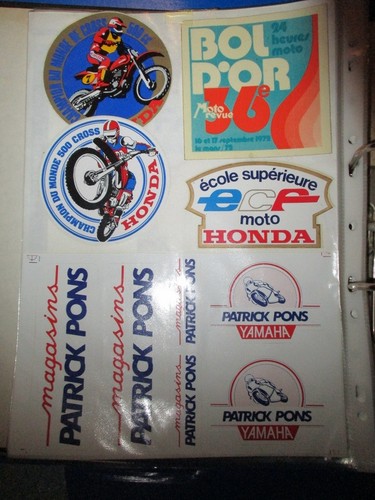 Autocollants moto bol or - 5,