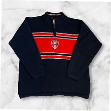 Pull Dale Of Norway 1/4 Zip à Motifs Vintage - Pure Laine - M
