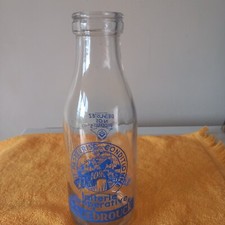 Ancienne bouteille de lait 0/50l recto verso différent