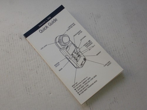 Sekonic 358 english quick - english,