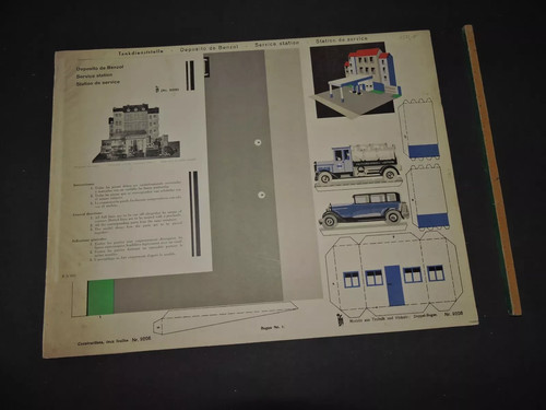 Maquette station service - station,