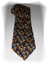 Cravate Fantaisie  Noire Doré