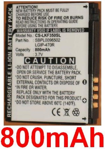 Batterie 800mah type - 800mah, lgip-470r