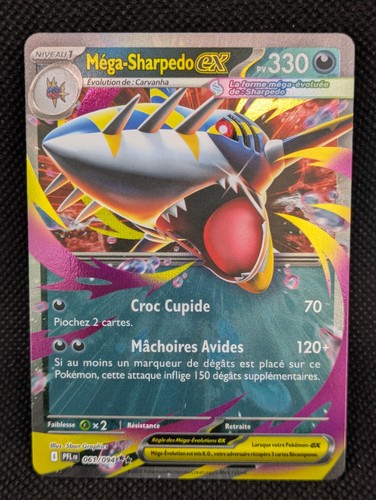 Carte pokemon mega sharpedo - carte,