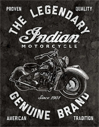 Plaque the legendary indian - the,