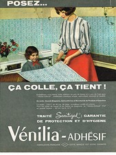 PUBLICITE ADVERTISING 044   1963   VENILIA-ADHESIF