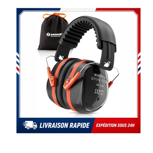 Casque antibruit pliable