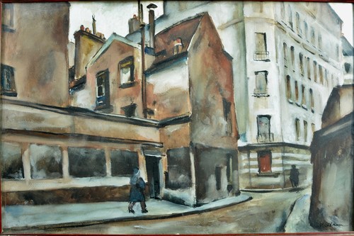 Beau tableau ancien rue - ancien,