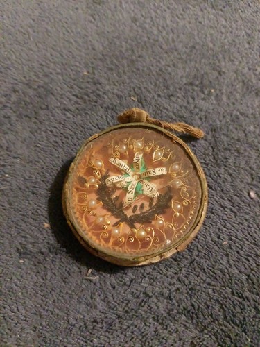 Reliquaire ancien paperolles - reliquaire,