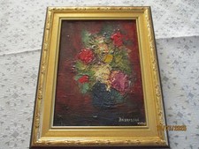 huile sur toile "bouquet de fleurs" BEDROSSIAN NUBAR