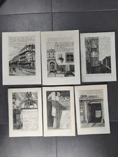 LOT 6 EAUX FORTES DE ADOLPHE MARTIAL POTEMONT (dit AP MARTIAL) XIXème Siecle