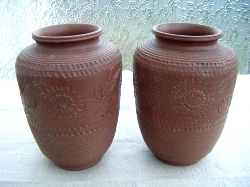 Paire vases poterie - paire,