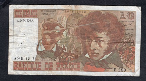 Francs berlioz 7 1976 - francs, 1.7.1976