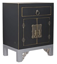 Table D'Appoint Chine Armoire de Nuit Chinoiserie Asiatique en Bois