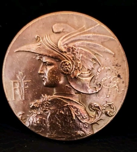Médaille marianne lion - marianne, au