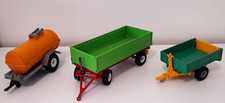lot de 3 remorques agricoles Siku Britains Majorette