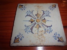 2 Carreaux de faïence de Delft    XVIIIème siècle tile