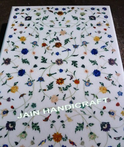 White marble table top - 6'x3',