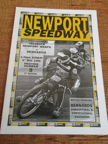 Programme speedway newport - programme,