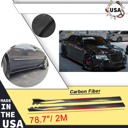 Carbon fiber look side - carbon,