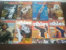 Lot #3  8 revues anciennes vintage armes CIBLES années 90 liv. Offerte !!!!!!!