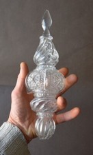  Poignard en verre de 26,7 cm avec croix Maltaise pour lustre d'église ancien