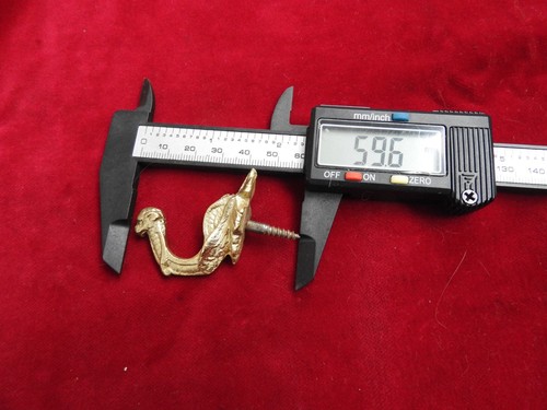 Old bronze wall hook - old,