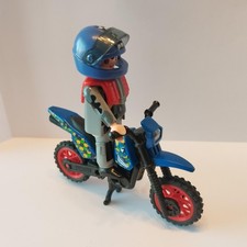 Playmobil moto de cross et son pilote sport