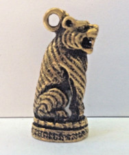 Statuette TIGRE figurine en bronze amulette animal sacré Cambodge a56