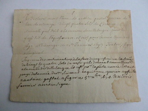 Manuscrit 17e montauban vieux - manuscrit,
