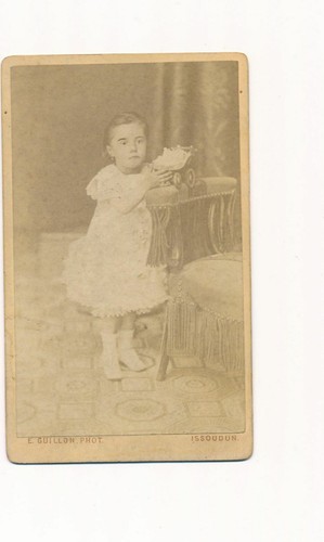 Cdv fillette blanc robe - cdv,