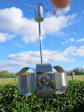 Suspension Lustre Space age en aluminium brossé vers 1970 Pop Art Design