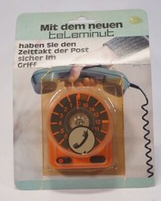 True Vintage Teleminut Montre-Téléphone 70er Ans Orange pour Le Zeittakt La Post