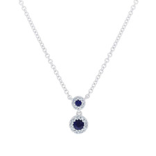 14K or Blanc Diamant Saphir