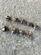 ANCIEN LOT DE NEUF SERRE CABLES LAITON DE VELO - OUTILS ACCESSOIRES CYCLES -