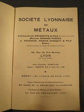 Ancien catalogue Sté