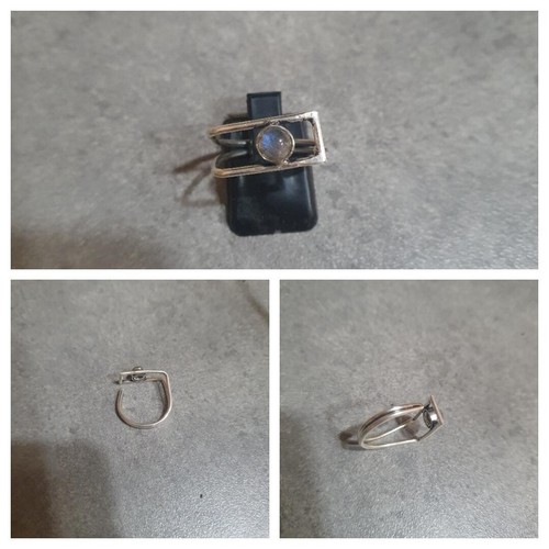 Bague labradorite réglable - bague, en