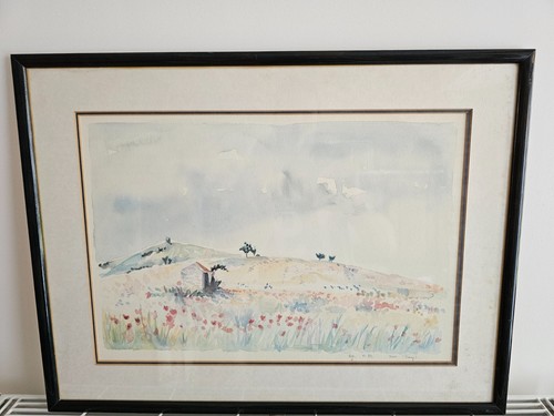 Tableau aquarelle paysage - tableau,