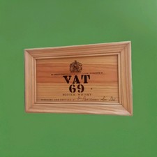 Plateau de bar vat 69 scotch whisky en bois