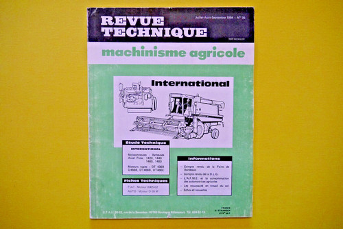 Revue technique machinisme - revue,