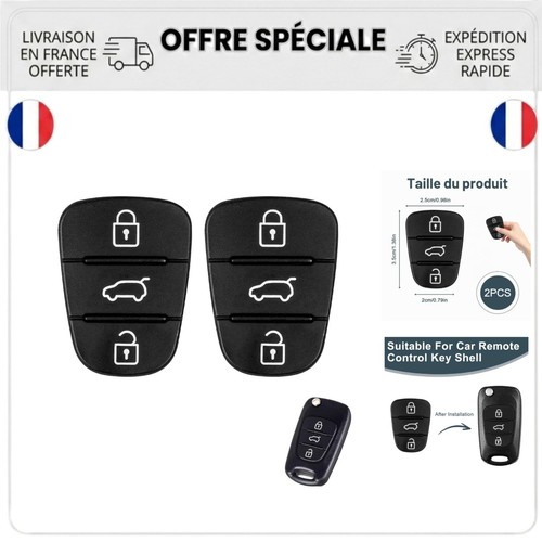 Coque clé voiture boutons - 3,