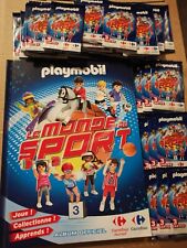 Playmobil 100 pochettes x3 cartes + Album neuf sport carrefour 2021