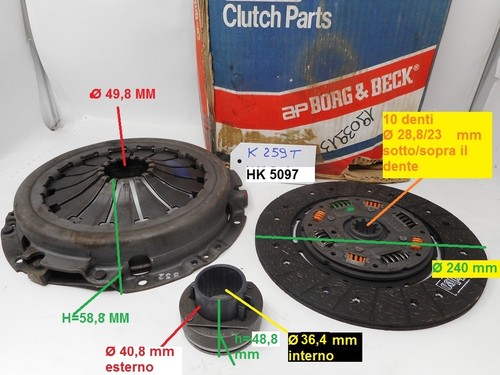 Kit embrayage moteur pour - embrayage,