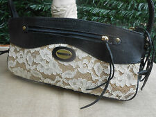 Sac ABACO cuir et dentelle