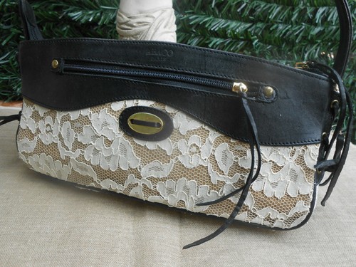 Sac abaco cuir - et, dentelle