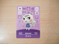 Carte Amiibo animal crossing OFFICIELLE Marshal Mathéo Scott Munchi 264 neuve