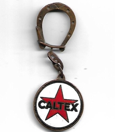 Porte cle emaille - cle, caltex