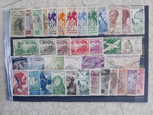 Lot timbres oblitérés - lot,