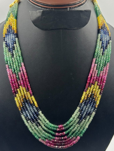 Collier perles rondelles - collier, de