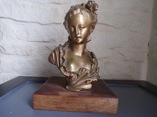 Buste marie antoinette bronze - buste,